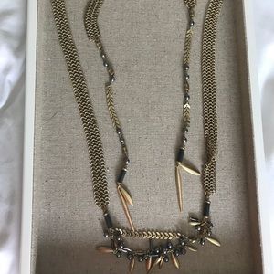 Long lariat necklace